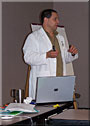 Dr. Komor teaching a seminar.